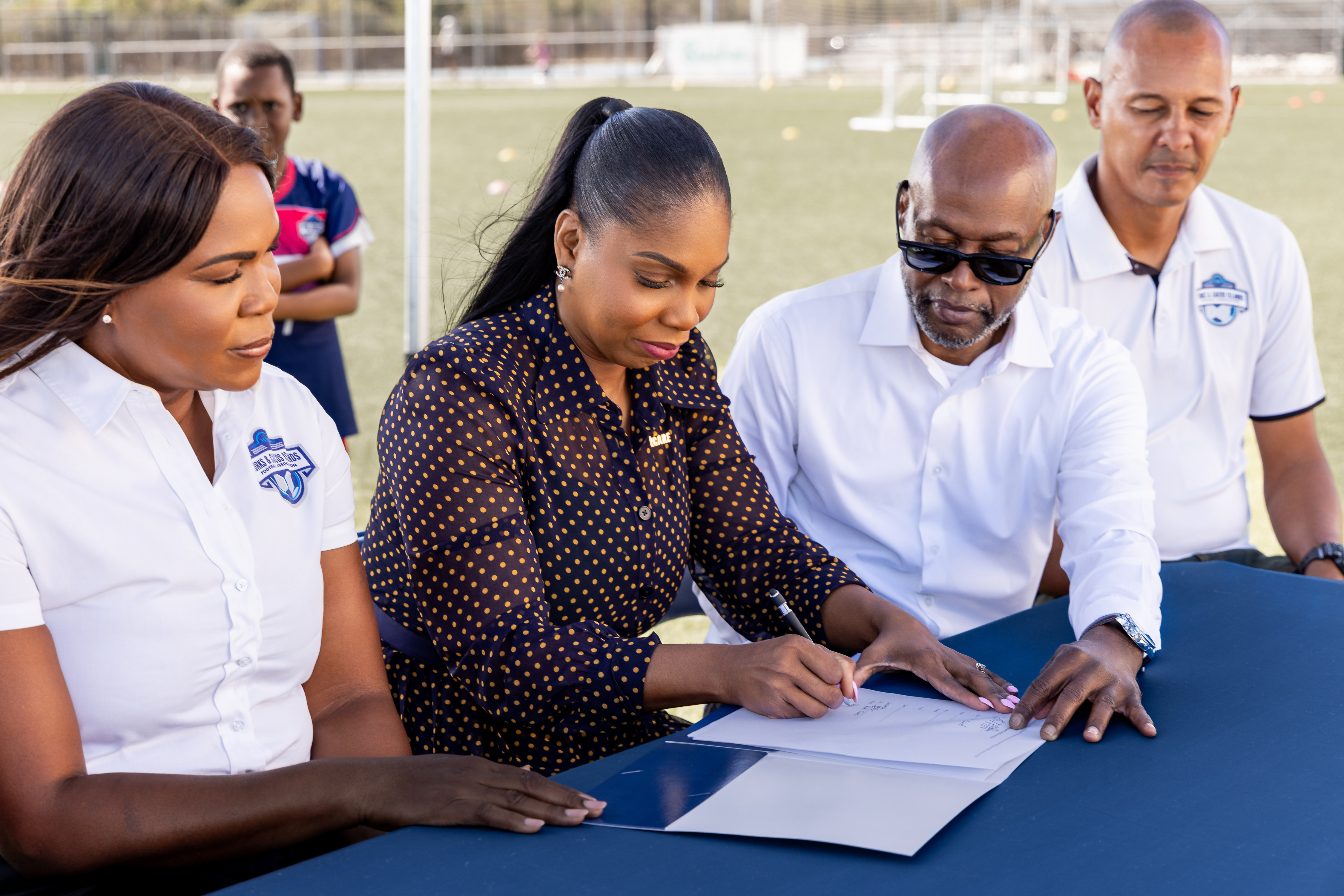 FortisTCI and TCIFA leadership celebrate the renewal of their long-standing partnership, which continues to provide young athletes with structured opportunities to grow through sport.